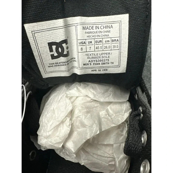 DC Evan Smith TX Pro ADYS300275 Grey Canvas Skate Sneaker Shoes Men's US… - Picture 13 of 16